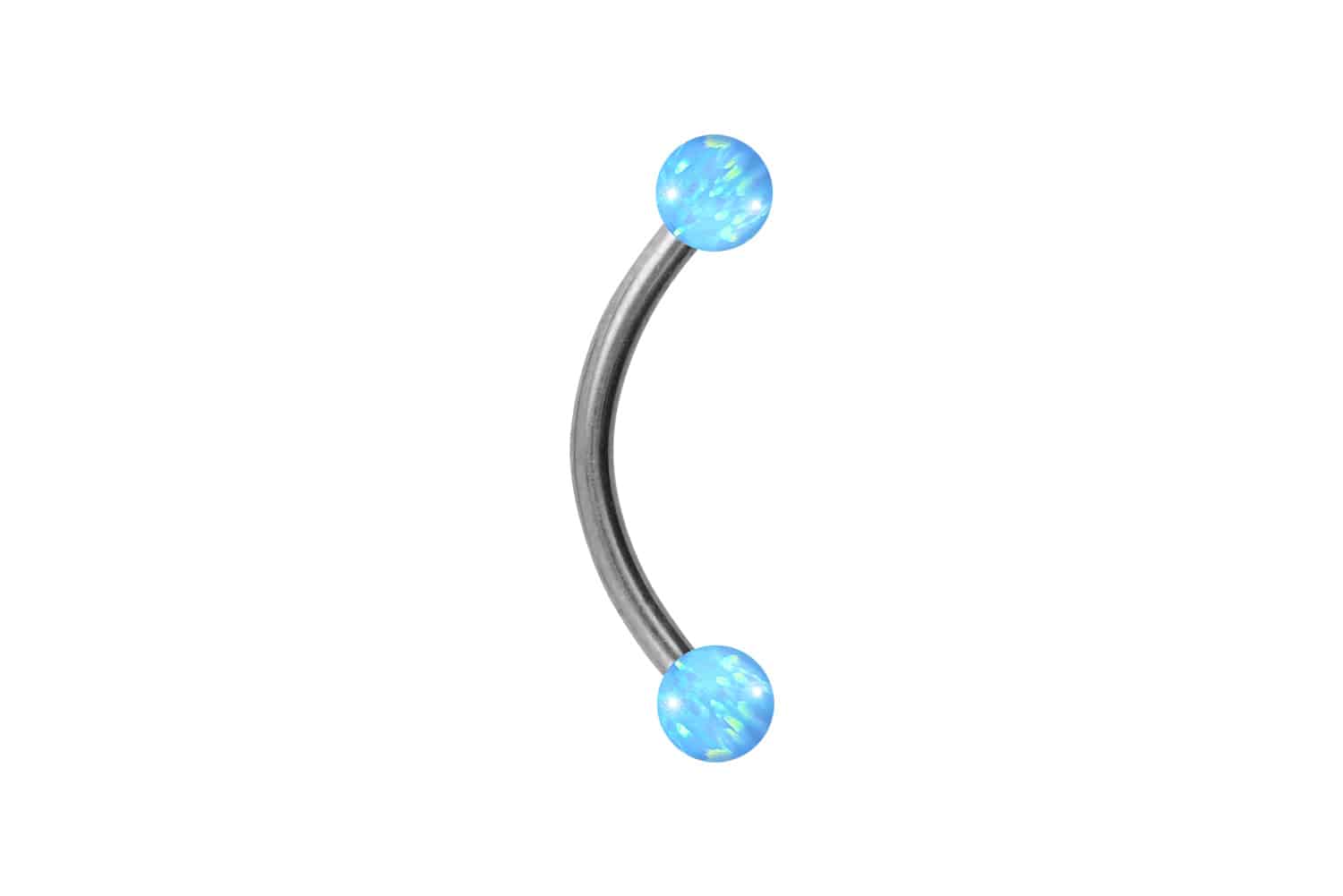 Chirurgenstahl Piercing Banane SYNTHETISCHE OPALE
